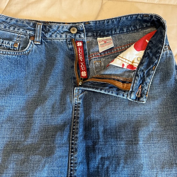 Lucky Brand Dungarees, long denim skirt - Picture 11 of 13